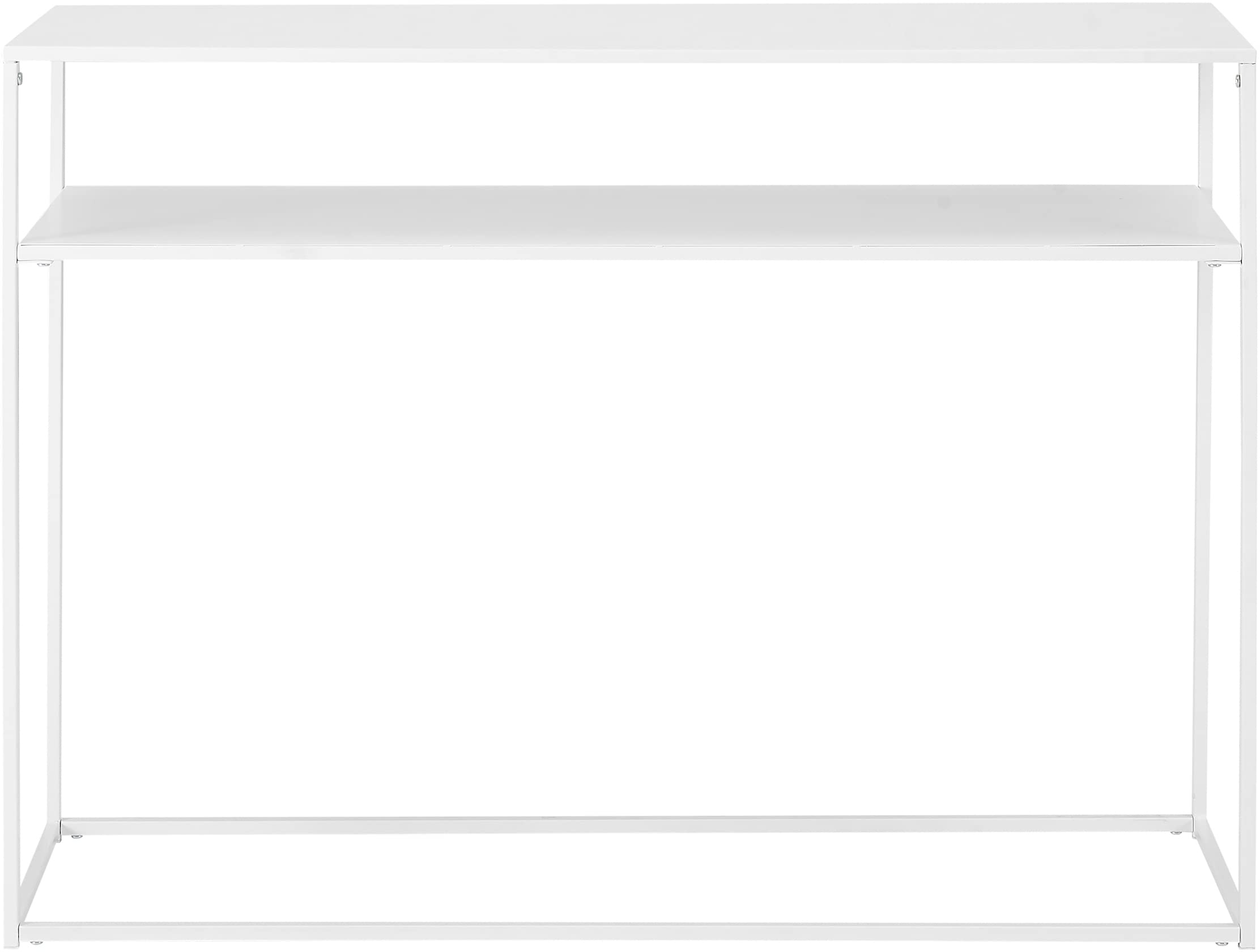 Crosley Furniture Braxton Metal Console Table, White